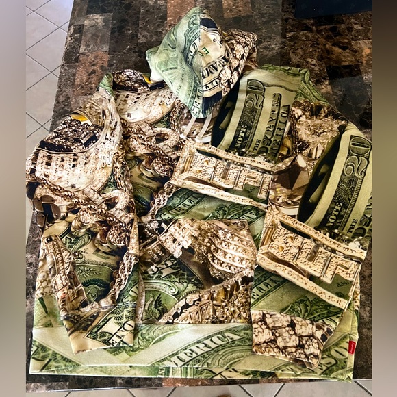 SUPREME DOLLAR BILLS RARE HOODIE SIZE MEDIUM EUC - Picture 11 of 12